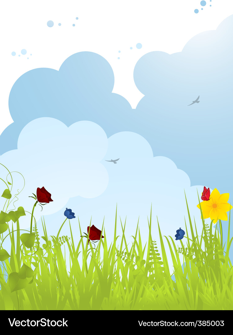 Spring background 01112 Vector Image