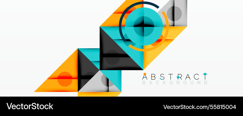 Abstract geometric composition with intersecting Abstract geometric composition with intersecting vector image