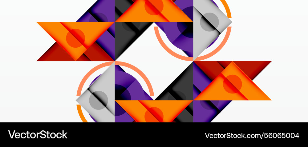 Abstract geometric composition with intersecting Abstract geometric composition with intersecting Vector Image