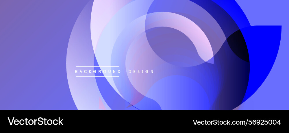 Abstract layered shapes create dynamic blue Vector Image