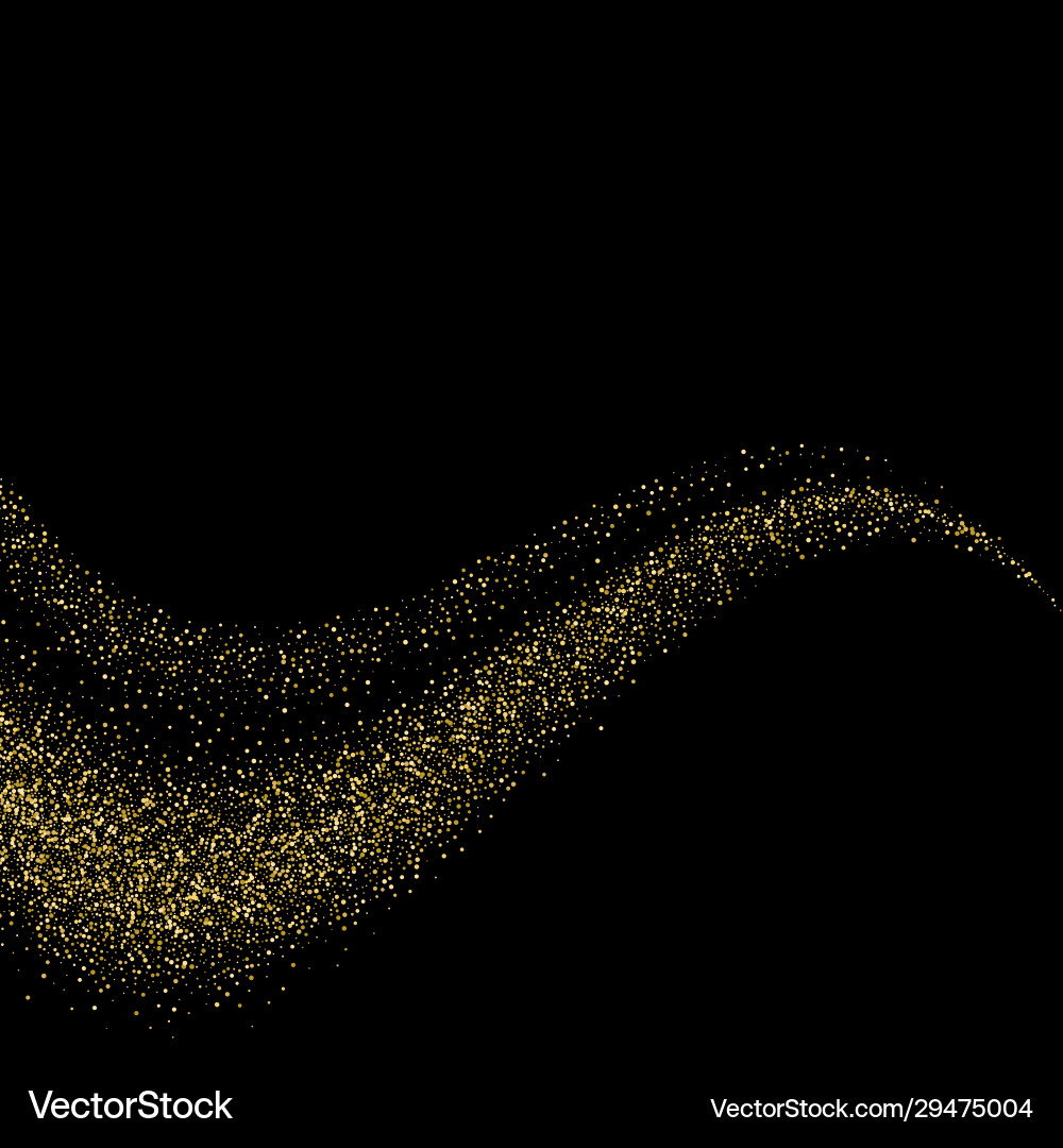 Abstract shiny color gold wave design element Abstract shiny color gold wave design element vector image