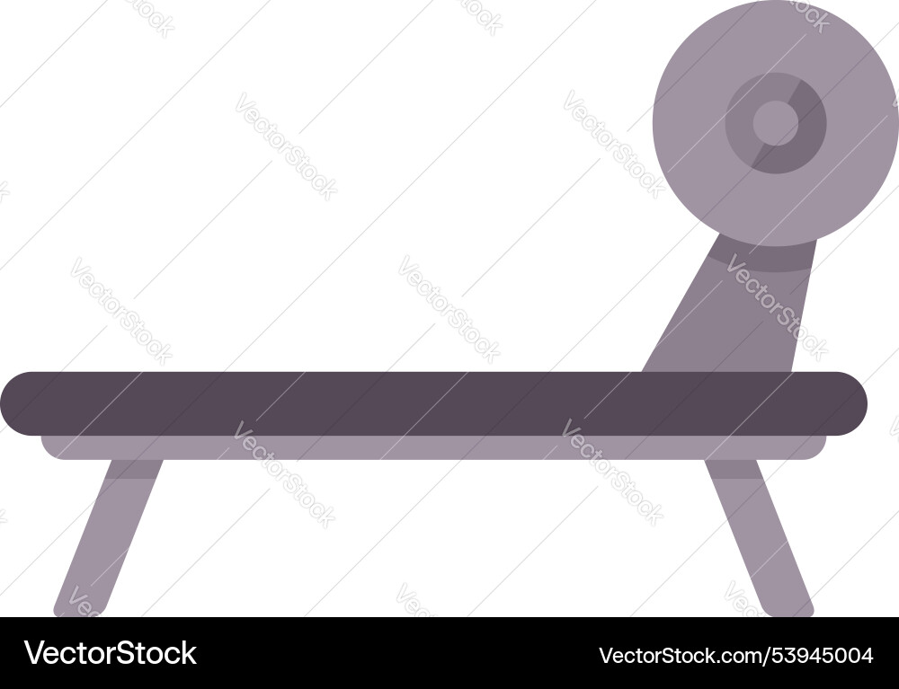 Adjustable weight bench for gym workout Adjustable weight bench for gym workout vector image