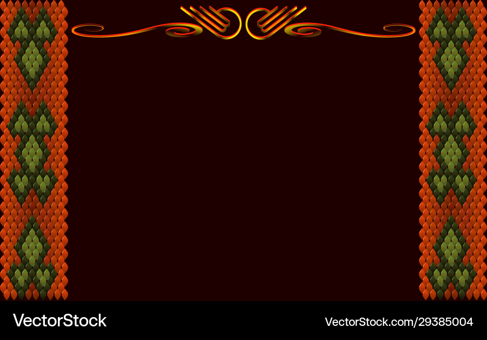 Frame for text in style east ornament Frame for text in style east ornament vector image