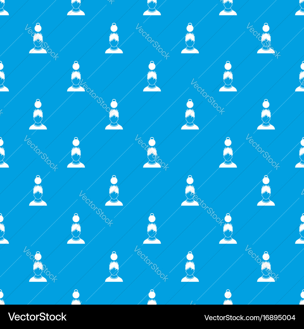 Man with the weight over head pattern seamless vector image