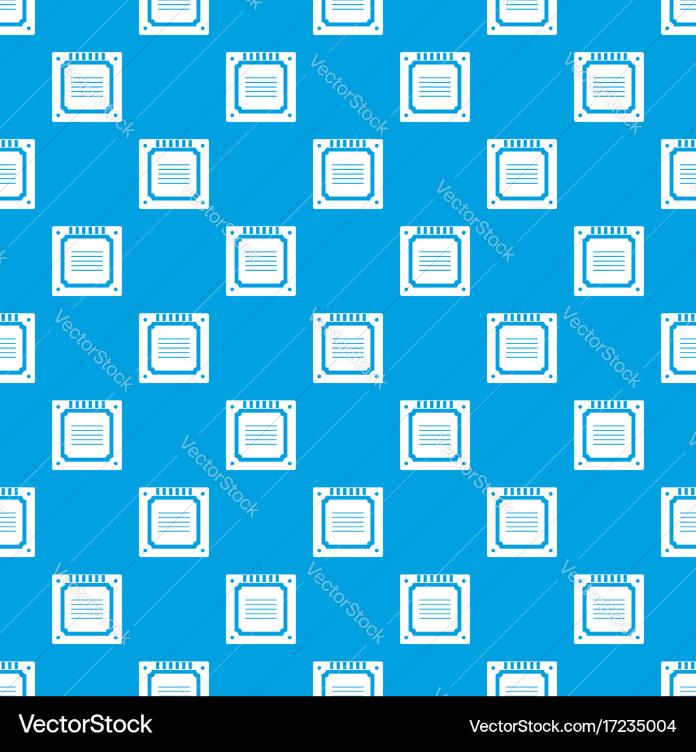 Modern multicore cpu pattern seamless blue vector image