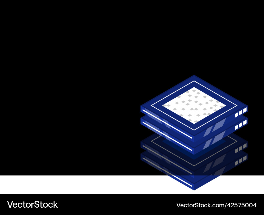 Set of server room icons data center and database Set of server room icons data center and database vector image