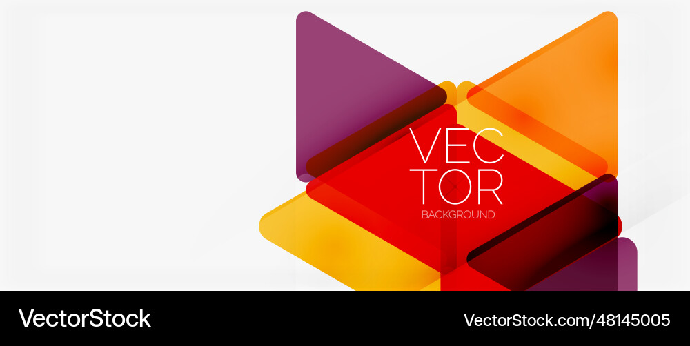 Abstract background color transparent triangles Abstract background color transparent triangles Vector Image