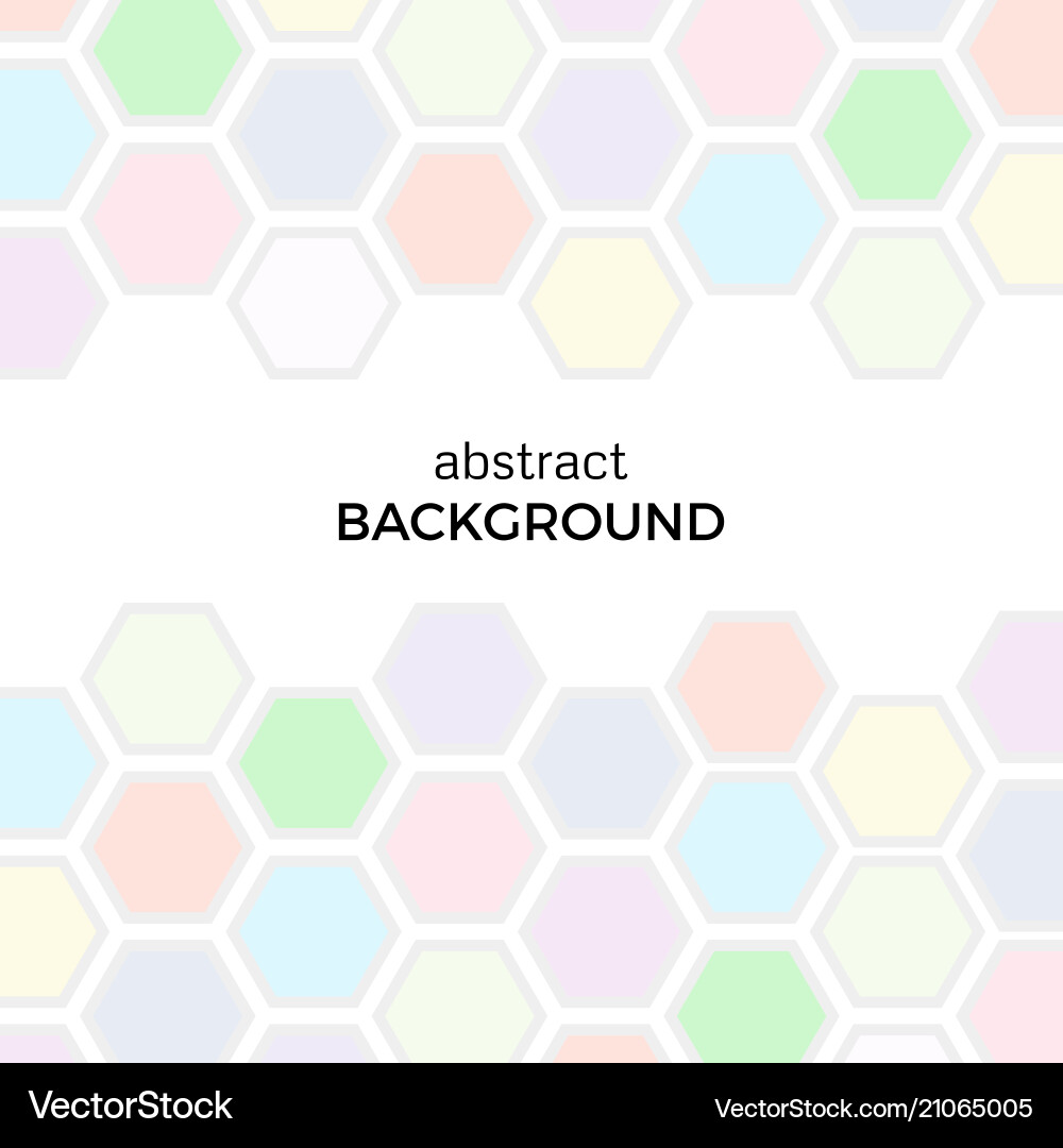 Abstract background with color hexagons elements Abstract background with color hexagons elements vector image