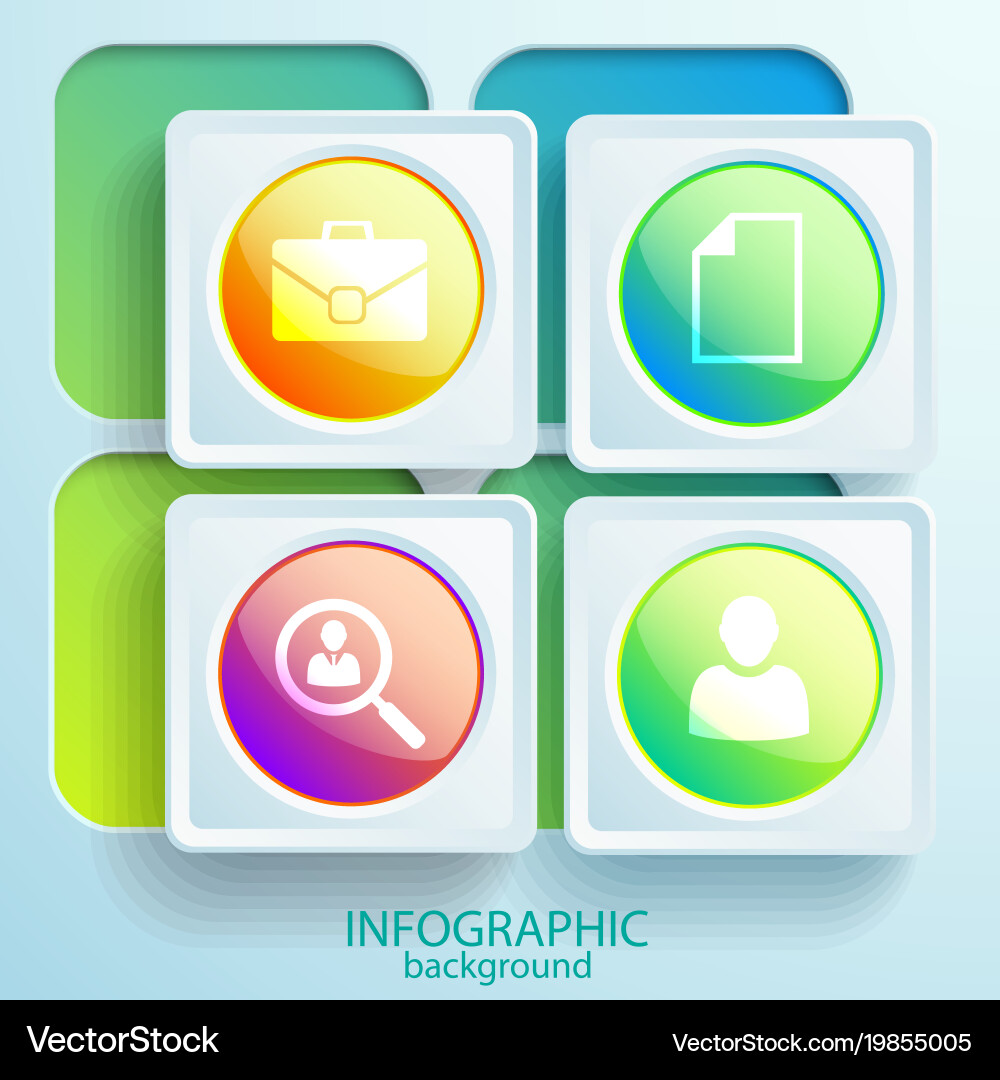 Abstract web infographic elements Vector Image