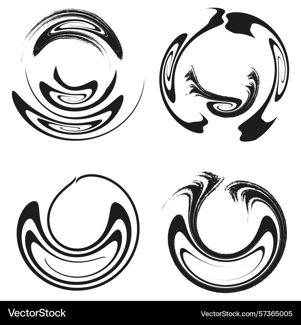 Arrow icon set circular direction design rotation Arrow icon set circular direction design rotation vector image