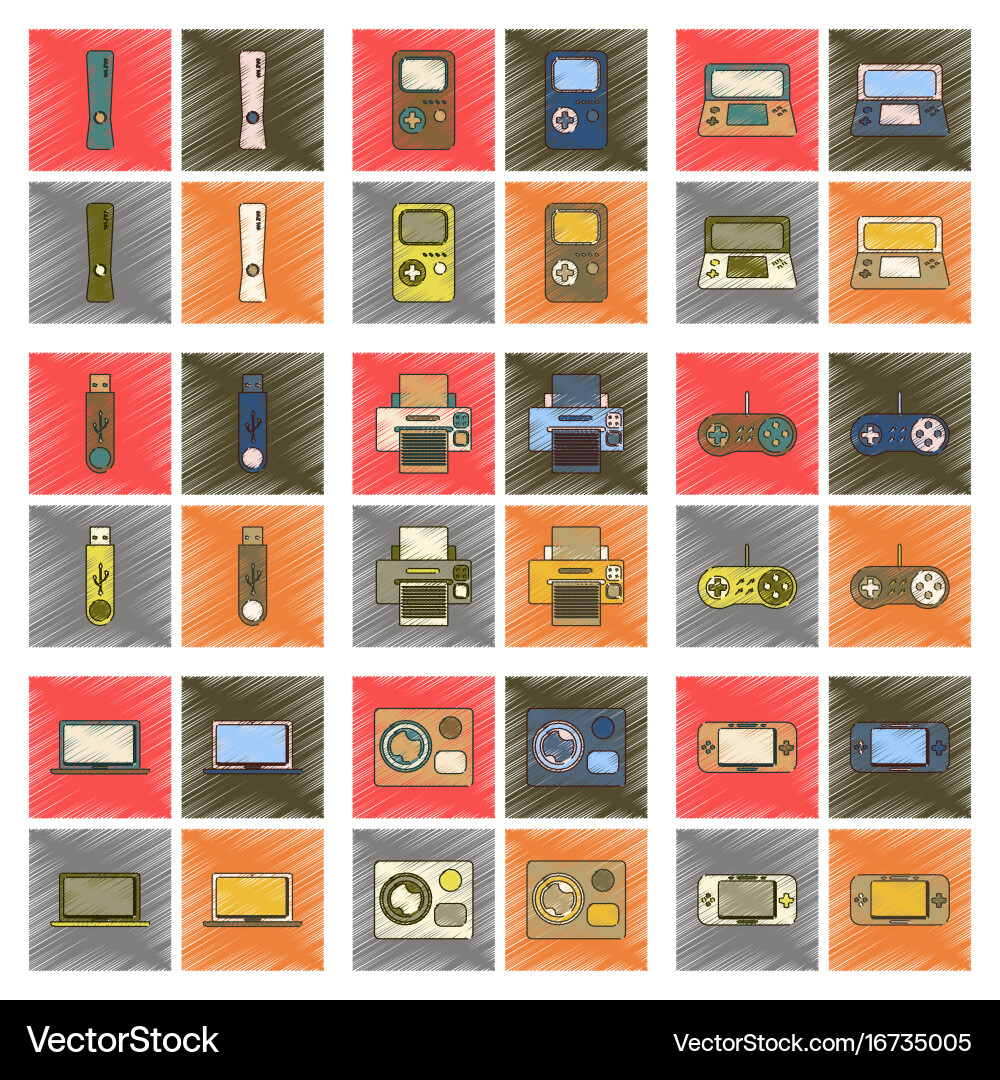 Assembly flat shading style icon technology game Vector Image