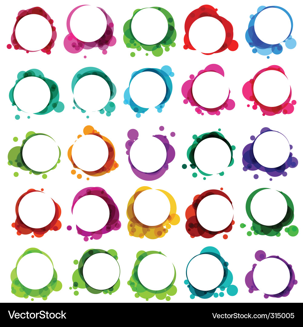 Colorful Speech Bubbles Royalty Free Vector Image
