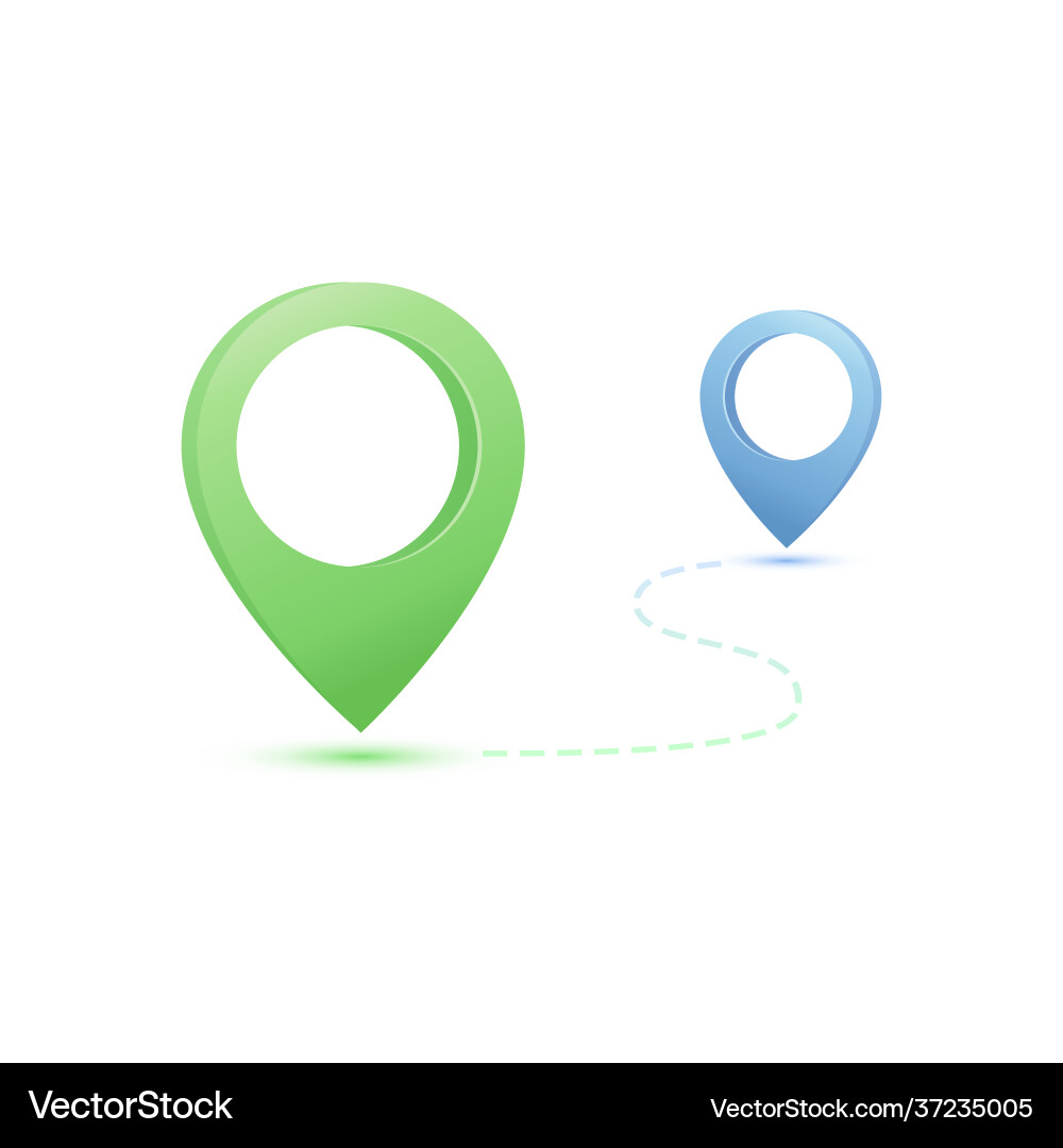 Gps navigation destination pointer Gps navigation destination pointer vector image