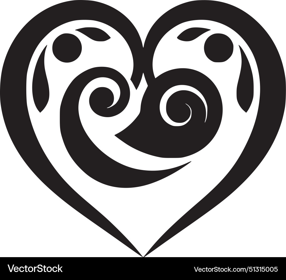 Heart - high quality logo ideal for t-shirt Vector Image