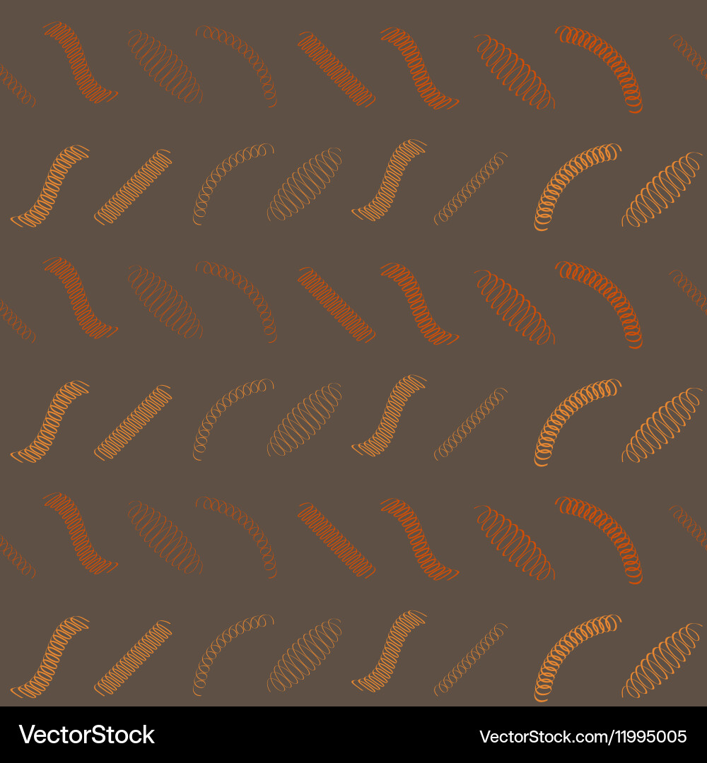 Seamless pattern with springs Vector Image