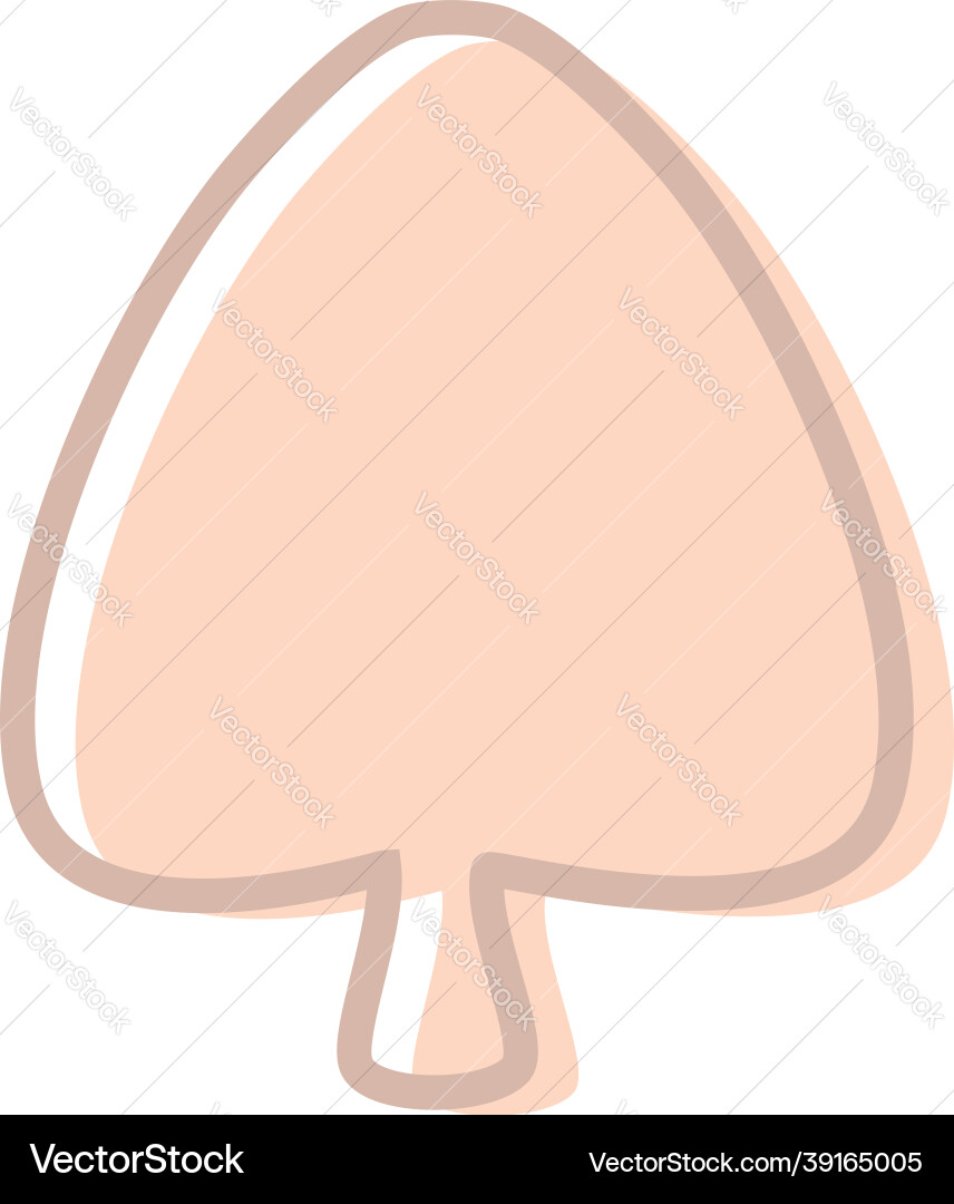 Tree in a shape of leaf on white background Vector Image