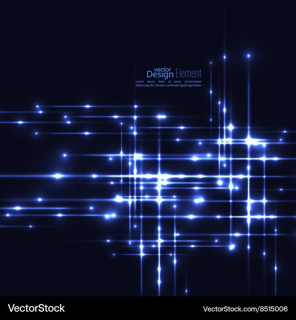 Abstract background with glowing rays vector image