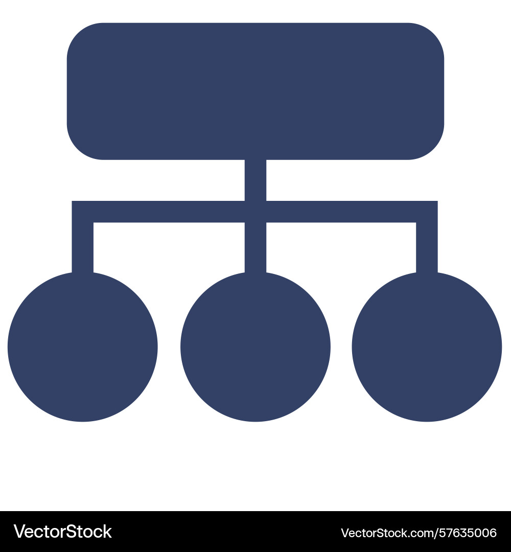Abstract of a hierarchical structure with rounded Abstract of a hierarchical structure with rounded vector image
