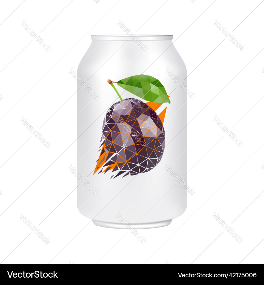 Can in mesh gradient style editable color Can in mesh gradient style editable color vector image