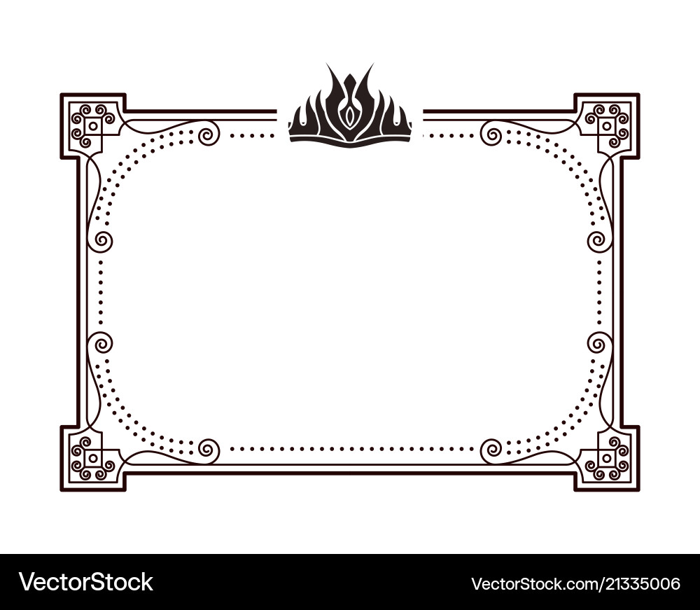 Frame for important documents and certificates Frame for important documents and certificates vector image