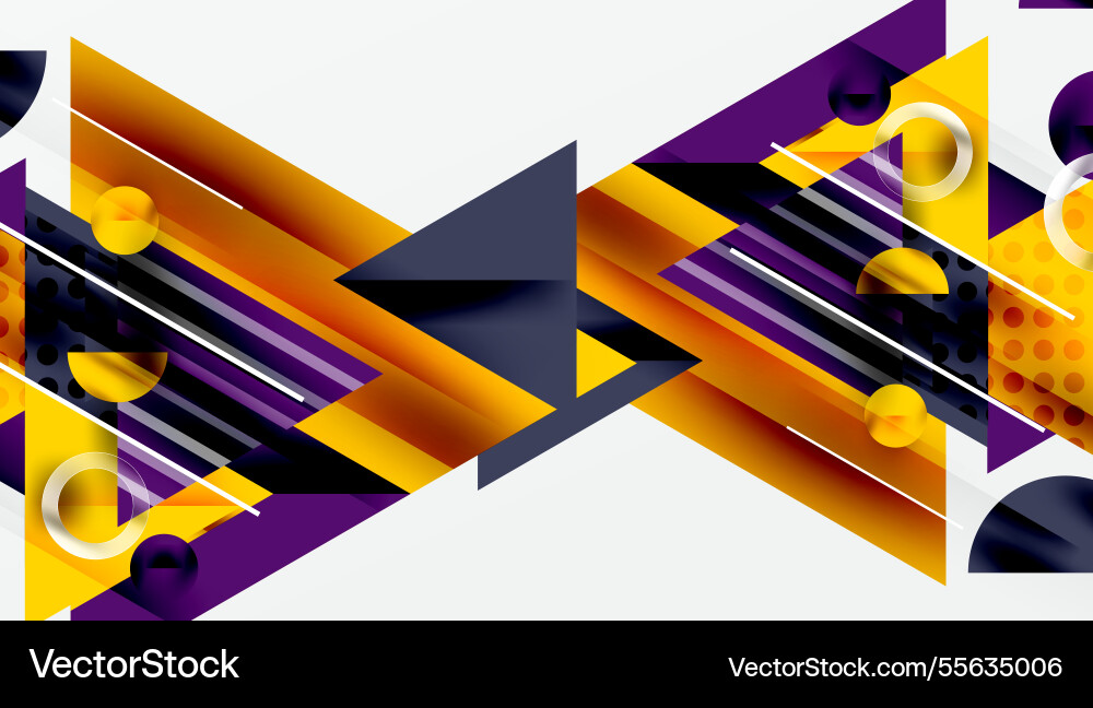 Modern abstract design with overlapping Vector Image