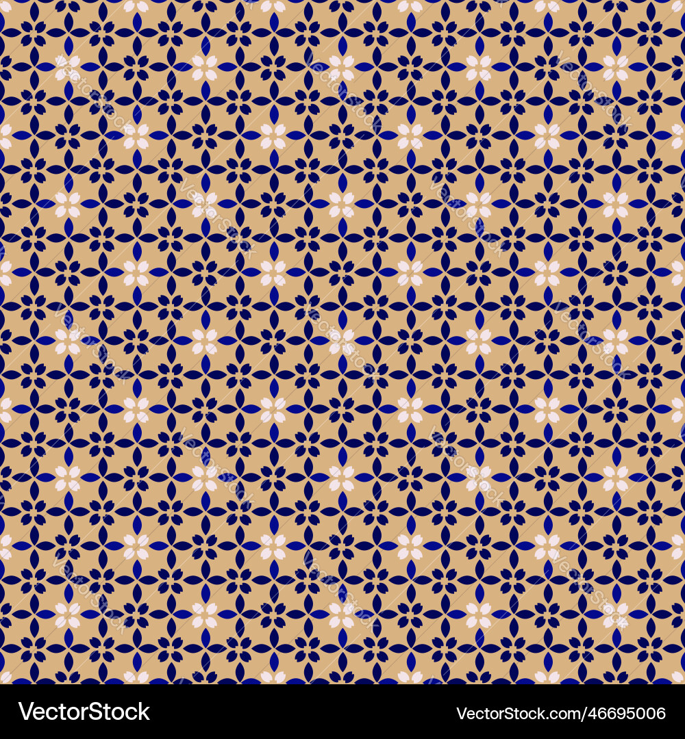 Modern geometric shapes motif seamless pattern Vector Image