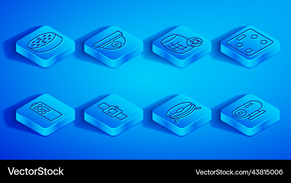 Set line water sensor motion voice assistant Vector Image