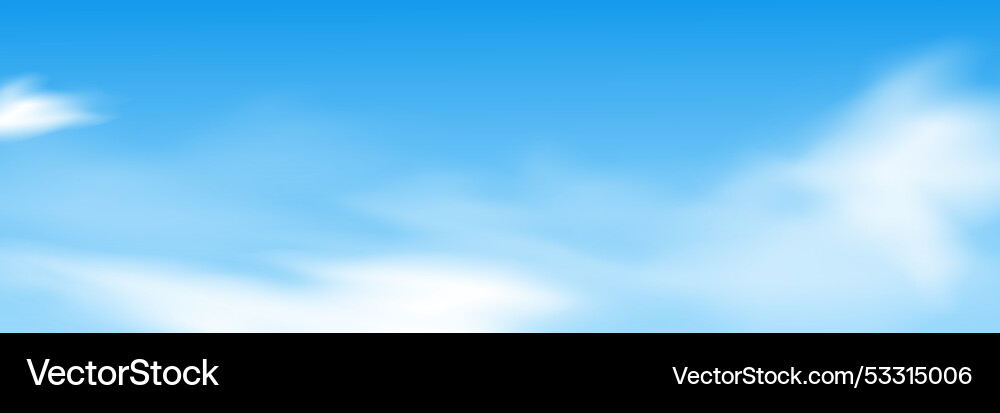 Sky bluecloud backgroundhorizon summer clear Sky bluecloud backgroundhorizon summer clear vector image