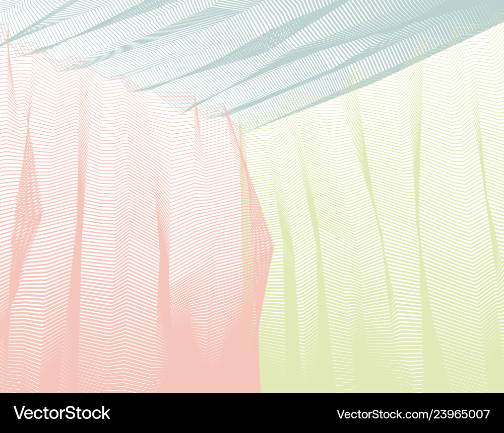 Abstract artistic background for design linear 3d Vector Image