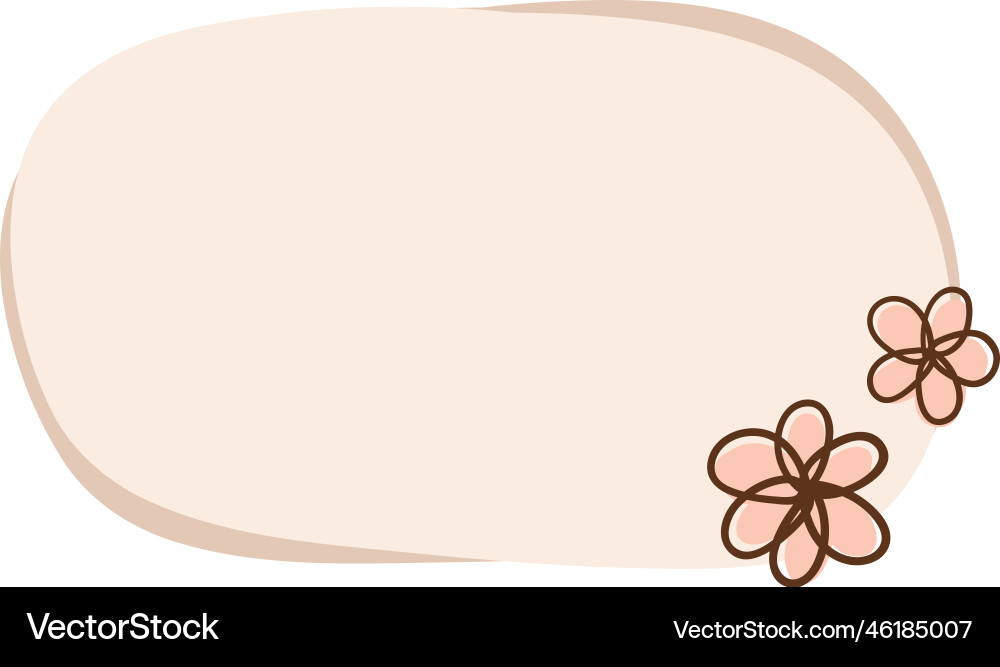 Aesthetic boho floral frame cute pastel border Aesthetic boho floral frame cute pastel border vector image