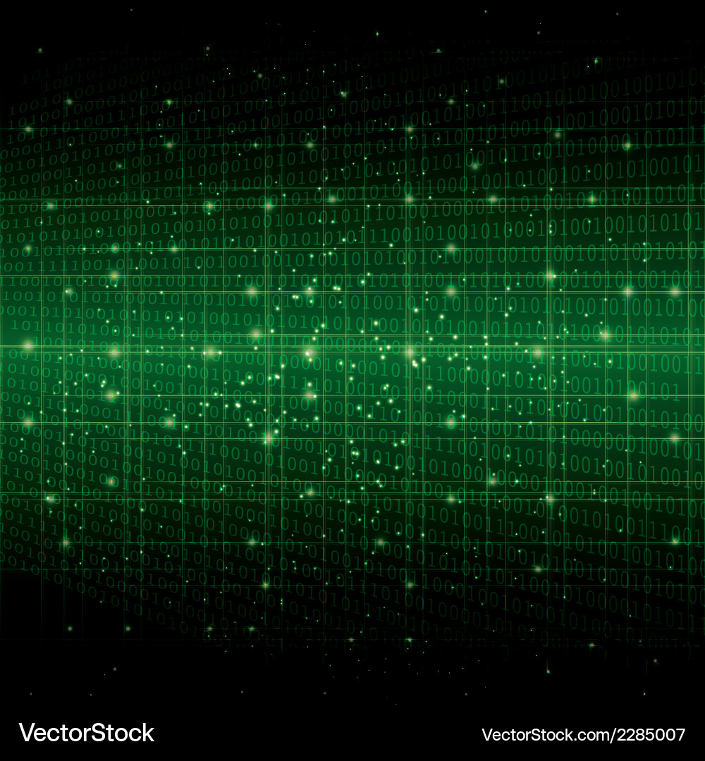 Digital Binary Background vector image