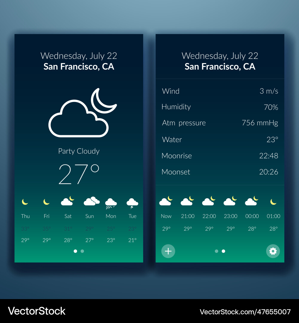 Flat user interface concept Vector Image
