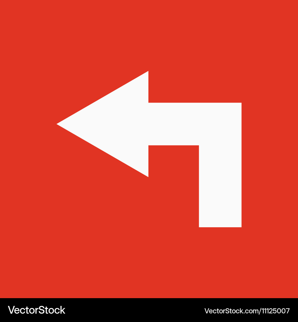 Left icon direction and arrow navigation Vector Image