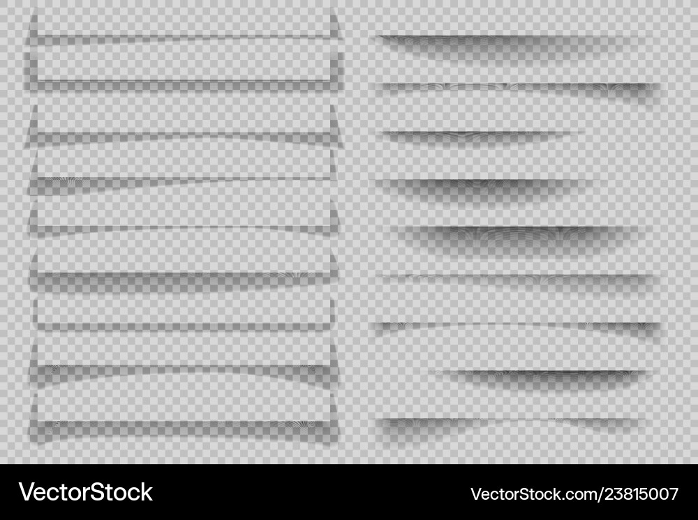 Paper Shadow Transparency Effect Vector Image