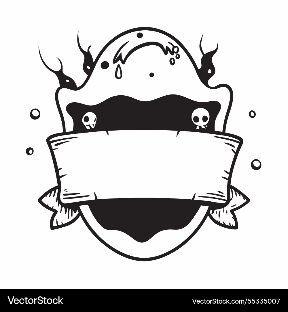 Skull and crossbones border with beware wording Skull and crossbones border with beware wording Vector Image