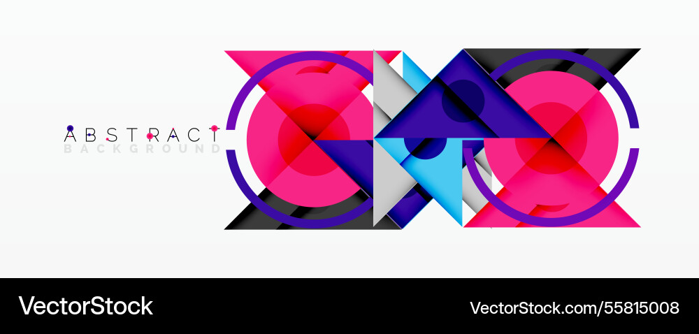 Abstract geometric composition with overlapping Abstract geometric composition with overlapping vector image