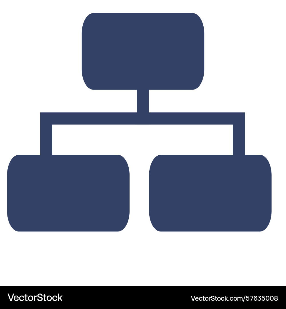 Abstract of a hierarchical structure represented Abstract of a hierarchical structure represented vector image