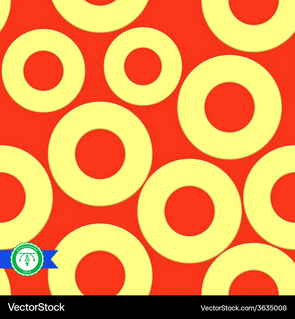 Abstract seamless circles pattern vector image