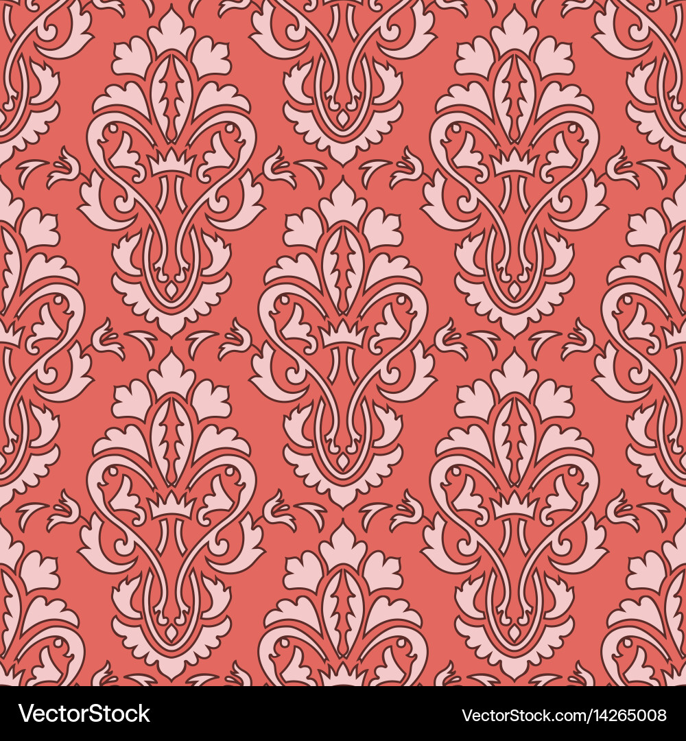 Damask Pattern Background vector image