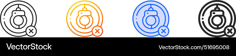Deported iconthin linear gradient blue stroke Deported iconthin linear gradient blue stroke Vector Image