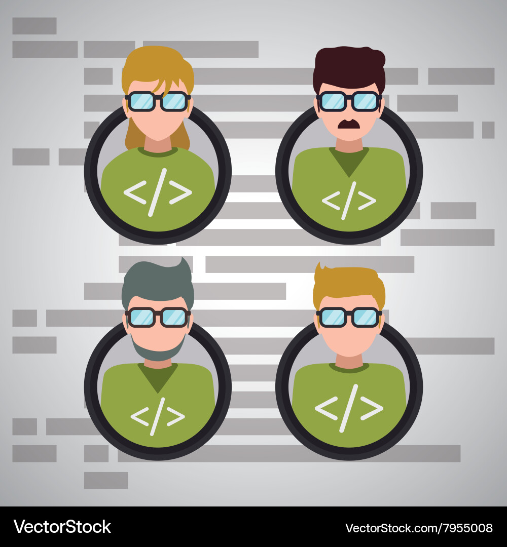 Development and software design vector image