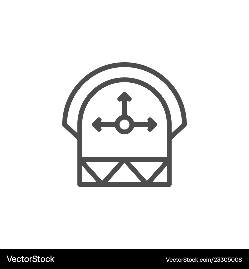 Engineering calculation line icon Engineering calculation line icon vector image