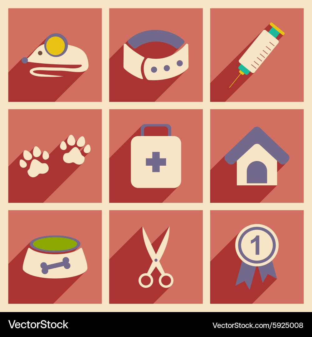 Flat with shadow concept and mobile application vector image