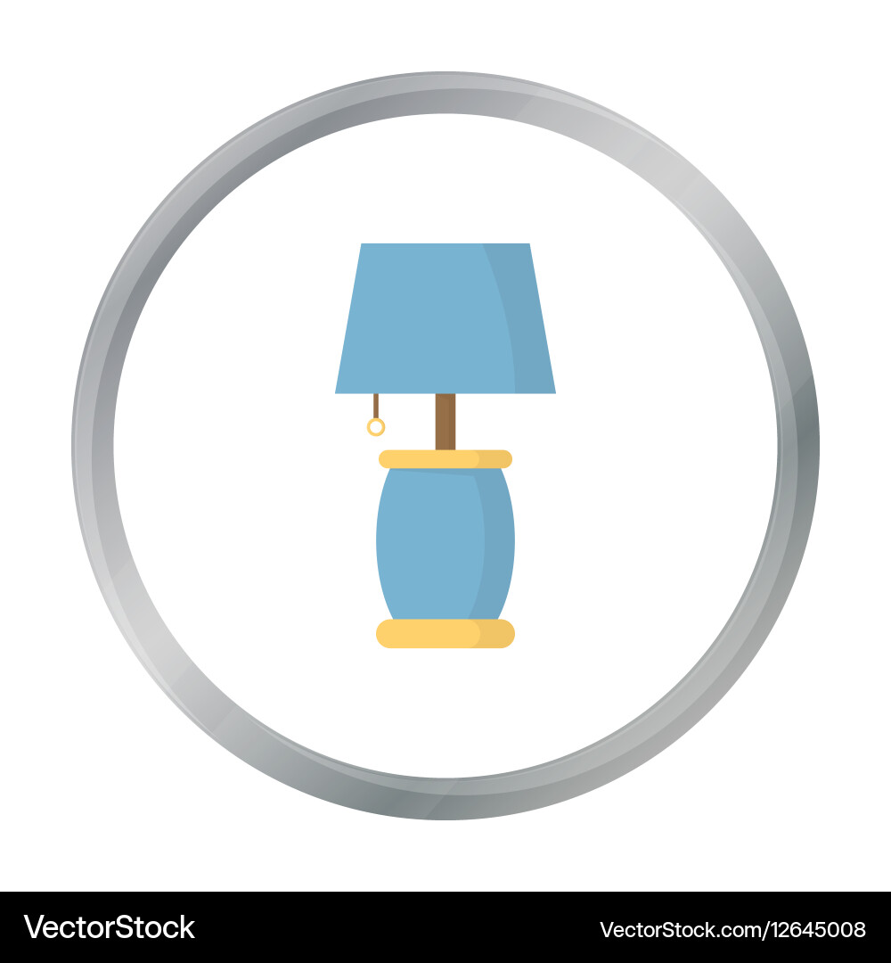 Lamp icon of for web vector image