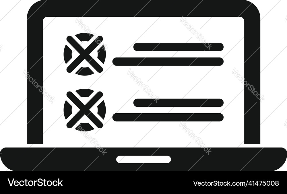 Laptop assignment icon simple document Laptop assignment icon simple document vector image