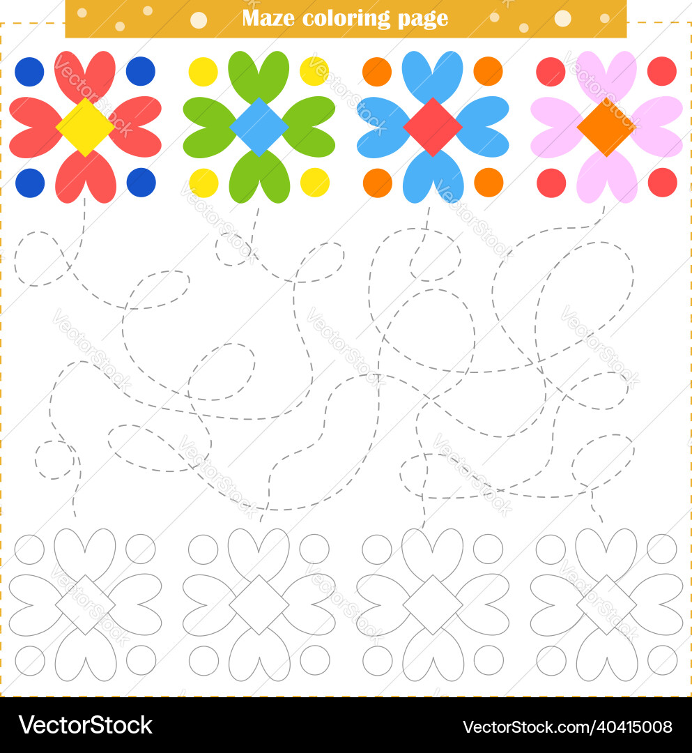 Logic game for children go through Logic game for children go through Vector Image