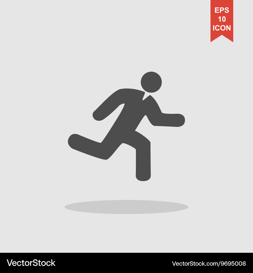 Man running icon Vector Image