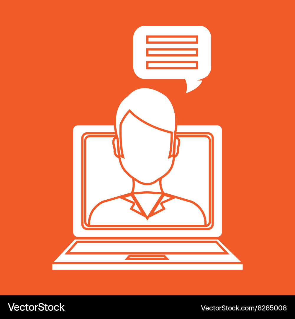 Portable computer design Vector Image