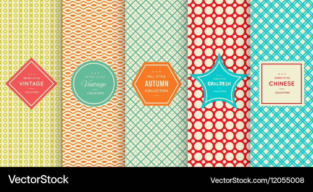 Retro Seamless Pattern vector image