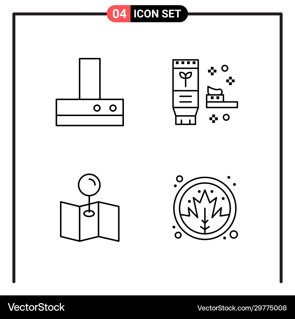 Set 4 line style icons for web and mobile Set 4 line style icons for web and mobile vector image